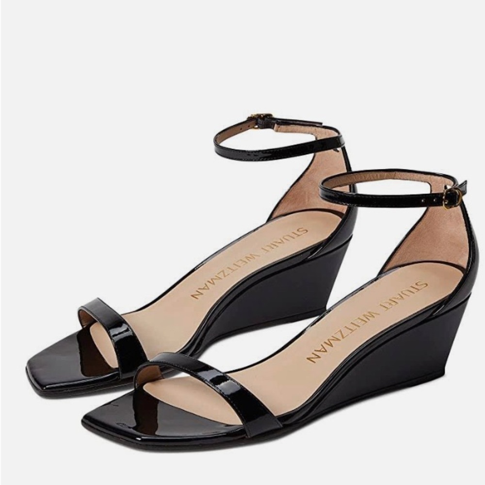 Stuart Weitzman Nudistcurve 50 Wedge Heel Shoes - Size 7 - Brand New with box!